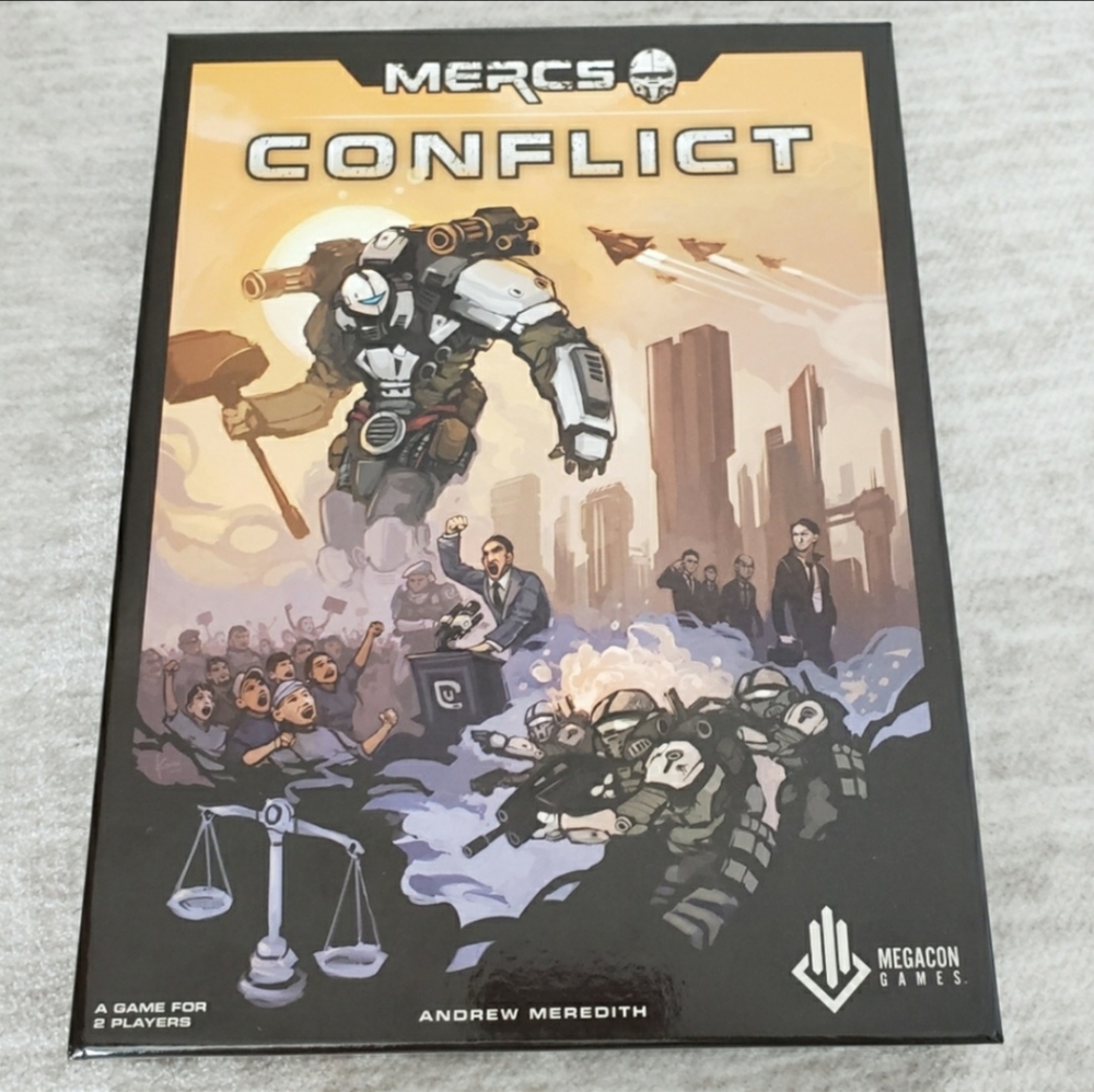Megacon Games Mercs: Conflict dice Game Like New